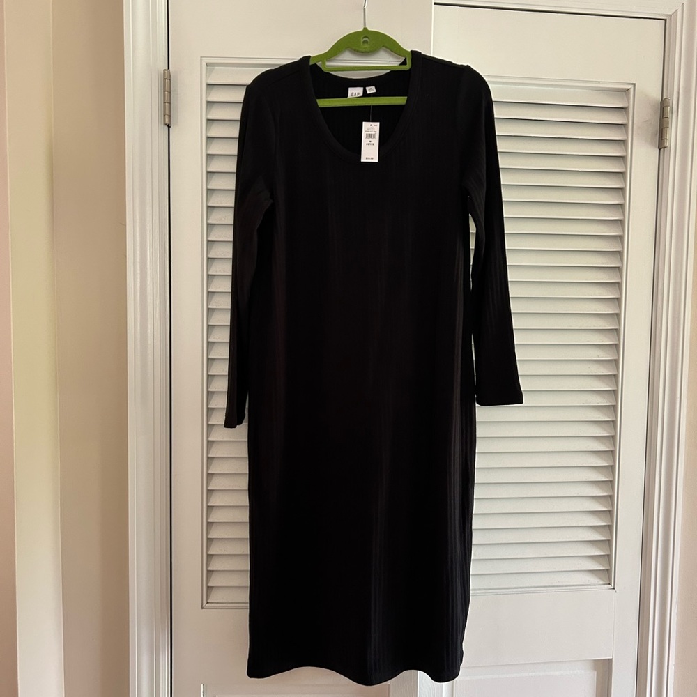 Gap Ribbed Midi Long Sleeve Petite Sweater Dress